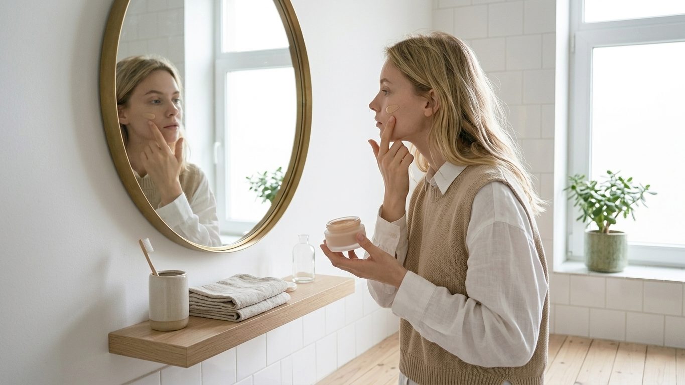 クリームタイプのミネラルファンデーション